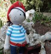 Julisiowo - Julio Toys - Monika Miszczuk - Crochet doll Pirate Jack