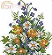 Zolotoe Runo PC-004 Daisies in vase
