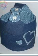BAG with recycled jeans