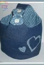 BAG with recycled jeans