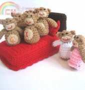 CrochetNPlayDesigns - CraftyAnna - Five little monkeys