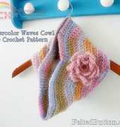 Felted Button - Susan Carlson - Watercolor Waves Cowl