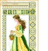 Lavender and Lace LL56 Celtic Summer Green and Tangerine  PCS