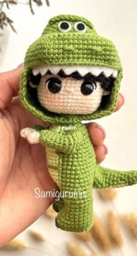 Samigurumis - Lilian Neyra Davila -  Jimin as Rex - Spanish