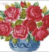 Wiehler 3671-3 vase with roses