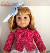 18 inch Doll knit Cardigan-Gilet Noed Noed