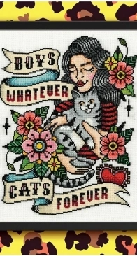 Boys Whatever by Emma Congdon from Cross Stitch with Cattitude PCS + XSD