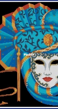 CSDRinna - Mask of Mardi Gras Bright Blue XSD