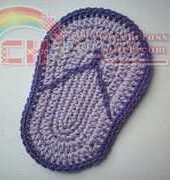 Yarn Pixie - Amber Jones - Flip flop coaster - Free
