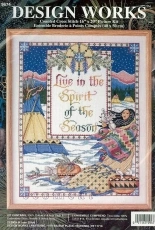 Design Works Crafts 9674 Spirit of the Season by Joan Elliott XSD