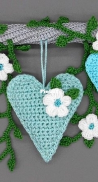 SomethinksDesign - Nicole Kanzler - Hanging decoration flowers hearts - Hänge-Deko Blumen Herzen - German