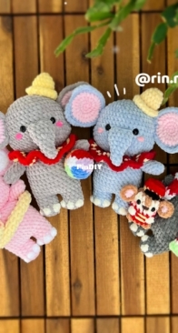RIN Crochet - rin.meow21 - Linh Dang - Dumbo and friends
