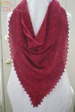 Isobel Shawlette by Hayley Wynne-Free