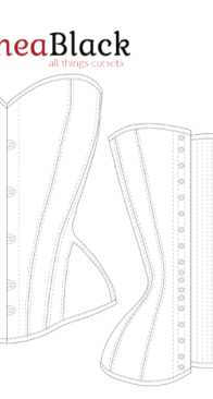 Aranea Black - Overbust Corset Erin - Sizes A-M