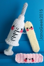 Jana Whitley - Happy Syringe and Friends Crochet Pattern