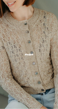 Noura Cardigan by Zanete Knits - English, Danish, Dutch, French, German, Portuguese
