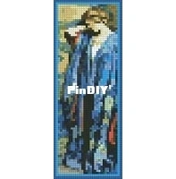 Artecy Cross Stitch - Blue and Yellow Bookmark