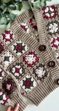 MJs Off The Hook Designs - Michelle Moore - Granny Crop Cardigan