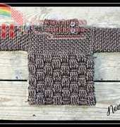 New Born Knots - Amanda Chapman - 08 Basket Weave Baby Sweater