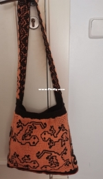 Geckos Interlocking crochet bag