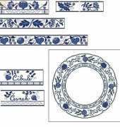 Blue patterns - tablecloth, nape