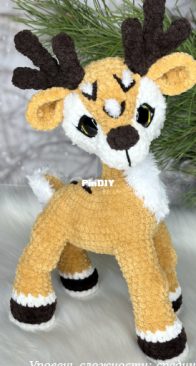 Mazurenko_toys - Evgenia Mazurenko - Евгения Мазуренко - Оленёнок Санти Little Reindeer - Russian