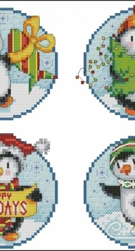 Durene Jones DJXS2255 Happy Penguins PCS + XSD