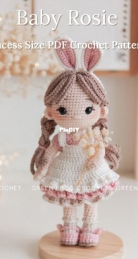 Green Frog Crochet - Thuy Anh - Đặng Thùy Anh - Baby Rosie