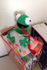 I made a frog bookmark