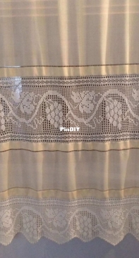 Crocheted  curtain