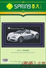 Spring Cross Stitch 01114 - Bugatti Veyron Fbg