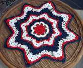 Shirley Strand - Stars and Stripes 15 inch Doily - Free