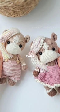 handmade kids world - Ksenia Kuchaeva - Ксения Кучаева - Horse Amelie - Лошадка Амели - any language