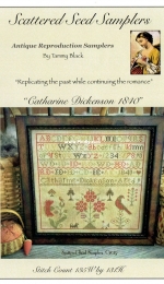 Scattered Seed Samplers - Catherine Dickerson 1840 Sampler