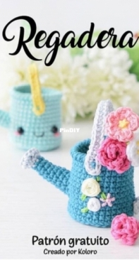 Koloro Art -  Watering can - Regadera - Spanish - Free