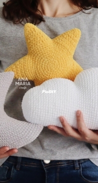 Anamaria craft _ sky pillow crochet pattern _ English