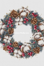 MiAxStitch - Winter Cotton Wreath by Minasyan Yana