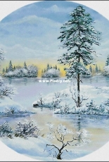 7 Elephants (7 слоников) 182 - Landscape in Circle