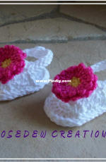 Rosedew Creations - Tina Rodriguez - Summer Back Strap Baby Sandals