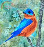 Wee bluebird-Paper piecing