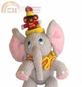 Handmadeawards Dumbo the Elephant with Monkey