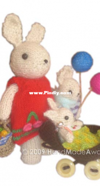 HANDMADEAWARDS - Mummy Bunny And Her Vegetables - (SPANISH)