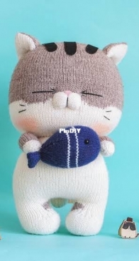 Funny boi/bui - mybui248 - knitting a lovely cat - English Translated