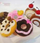 July Hobby-DIY Four Sweet Donuts & Jam Roll