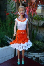 Maguinda Bolsón - Fanny dress and bag set for dolls