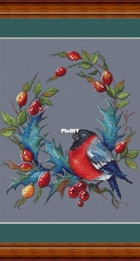 Bullfinch and holly by Olga Knyazeva XSD