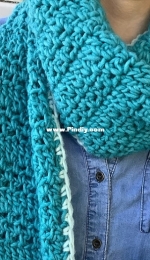Hooked for Life - Mary Beth Temple - Compound Pocket Scarf - Free