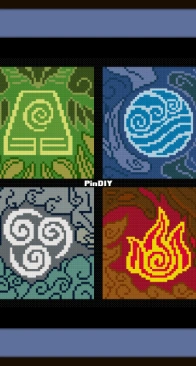 Cross Stitch Quest - Avatar the Last Airbender Elements by Jentrdicho - free