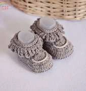 Mon Petit Violon - Vita Apala  - Fringe Baby Booties
