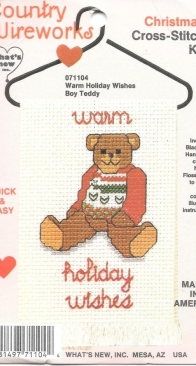 Whats New Inc. - 071104 - Country Wireworks - Warm Holiday Wishes Boy Teddy